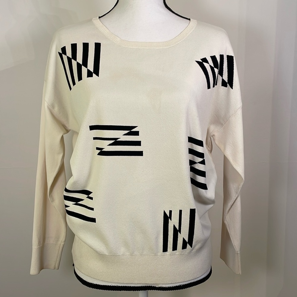 Band of Outsiders | Flying Stripe Jacquard Sweater